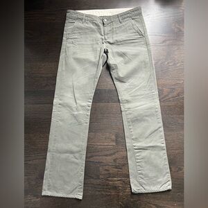 AG Adriano Goldschmied Supply Standard Issue Tomboy Khaki Boyfriend Fit Sz 30